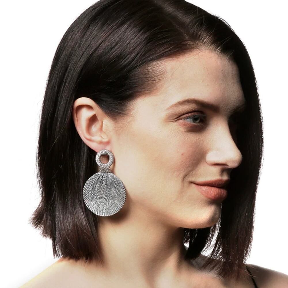Amrita Singh Imogen Earrings Silver - Picture 2 of 2